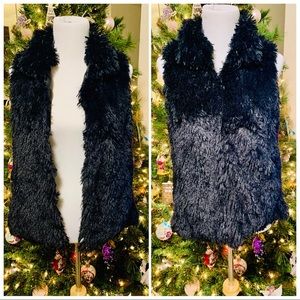 Apt. 9 Black Faux Fur Vest - NWT Retail $68